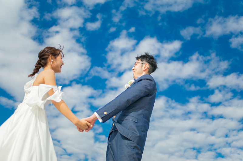 空が背景に・・・♡