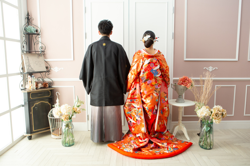 打掛の映える後ろ姿♫