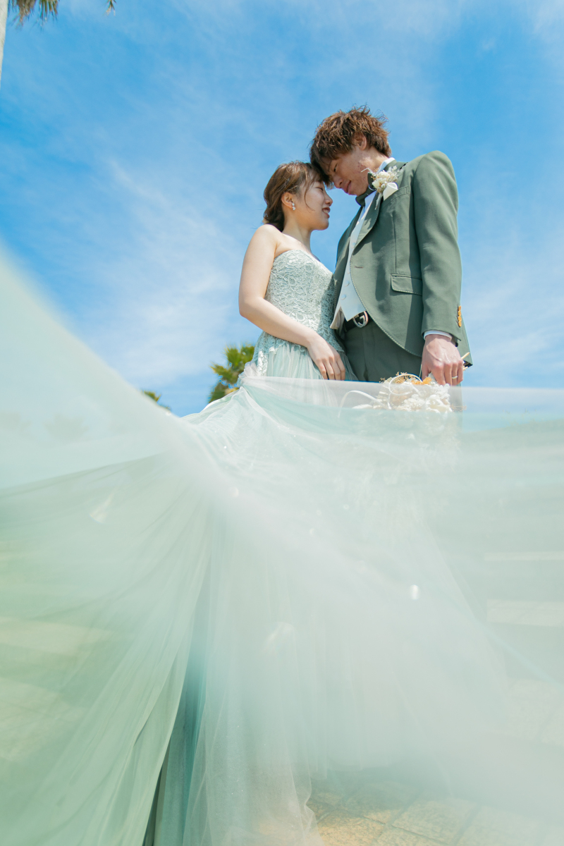 おでこをくっつけて