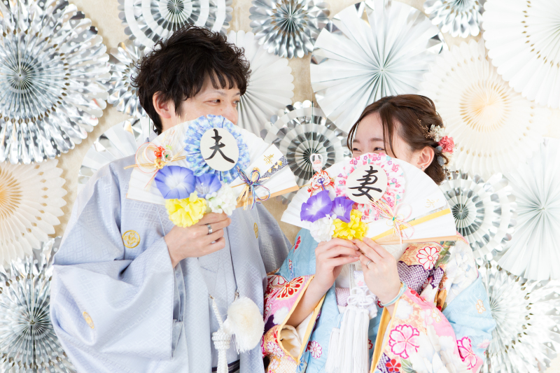 見つめ合うお二人♡