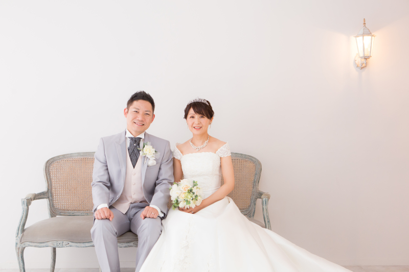 ウェディングドレスで…♡