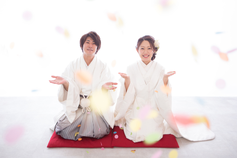 コンフェッティで♡