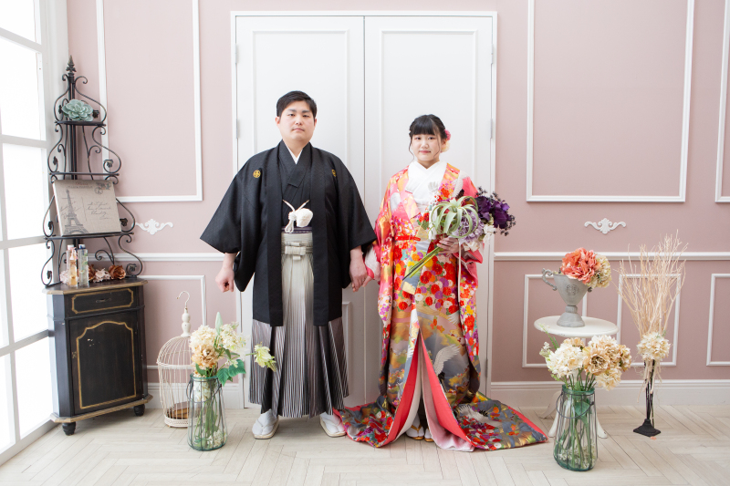 手をつないで♪