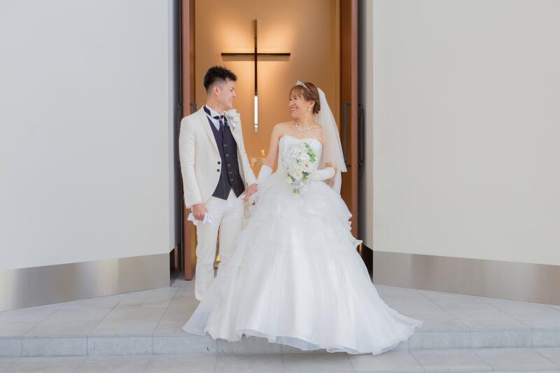 挙式シーン撮影後ポーズ撮り