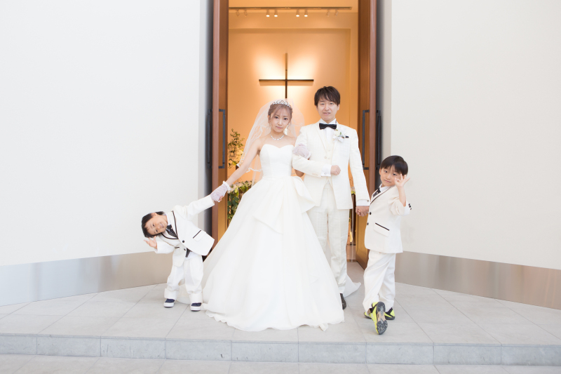 チャペル前で…♪