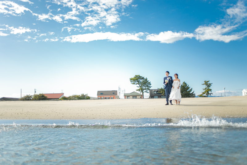 海から見たお二人♫