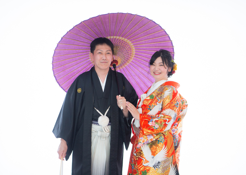 仲良く相合傘♪