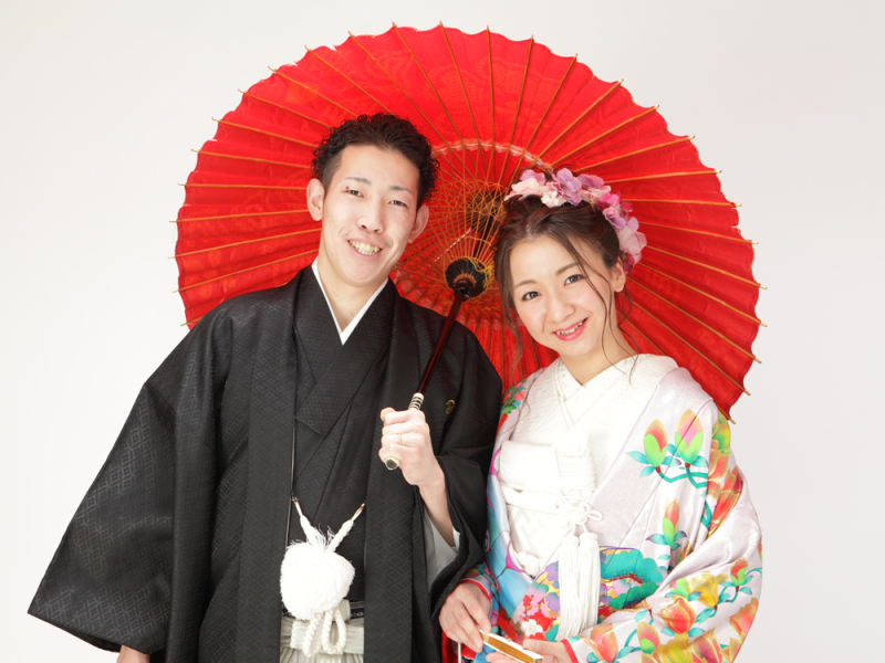 花嫁さんガラッと雰囲気変わりました(o^-')b