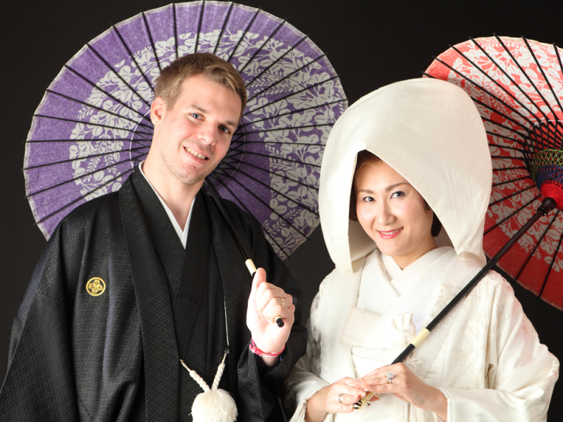 初めは綿帽子からスタートです♪