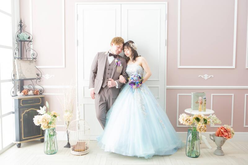 スタジオフォトでお色直し1着目