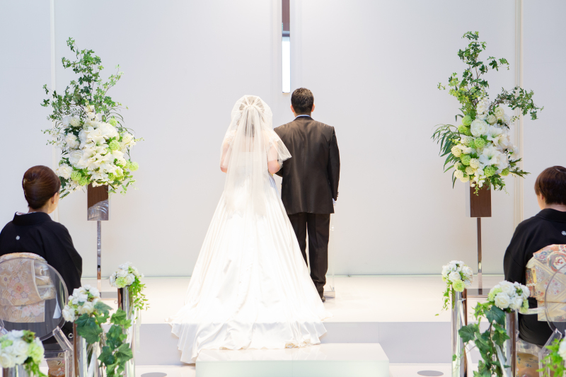 チャペルでは後ろ姿も映えます♫