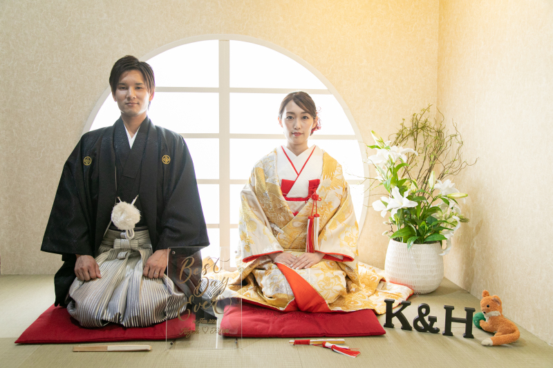 最後は定番の正座ショット!