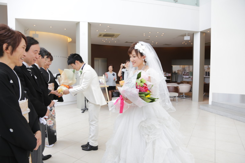 御両親花束贈呈シーン♡