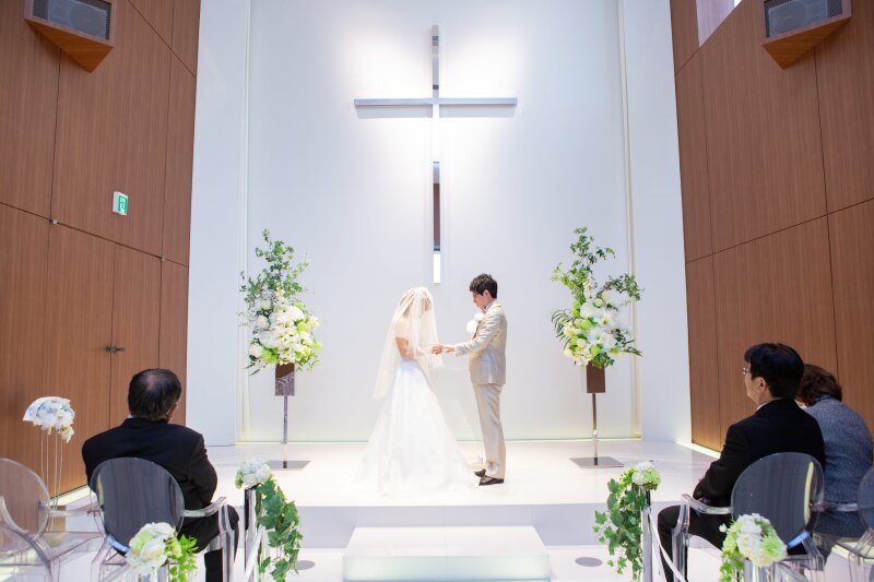 式の流れを撮影中