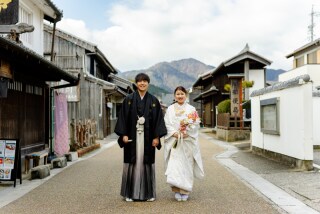 和の街並みと、古民家宿での撮影プラン