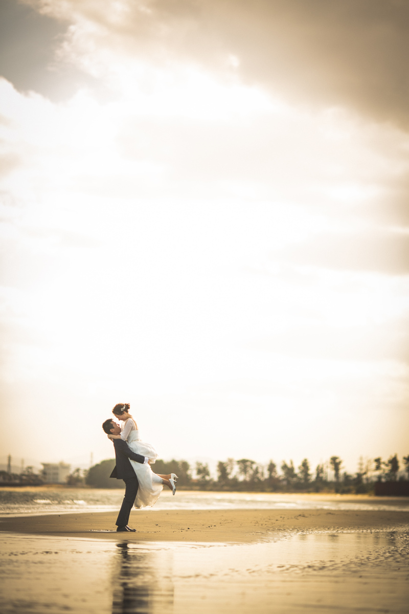 潮が引いた瞬間に巡り会えたら撮れる一枚