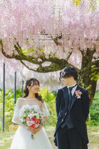 MaiBRIDE　津／ノードダモーレ　津_【藤の花×ウェディングドレス】