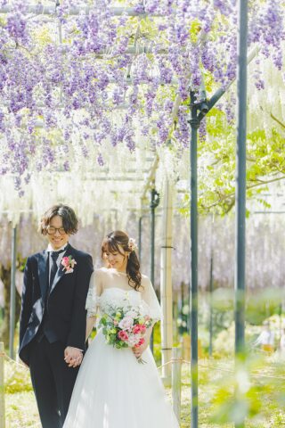 MaiBRIDE　津／ノードダモーレ　津_【藤の花×ウェディングドレス】