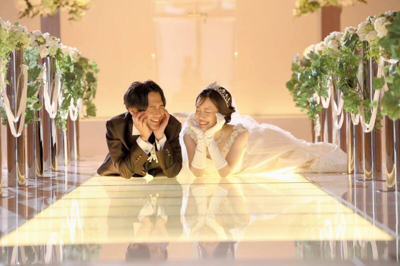 チャペル撮影でご家族と一緒に