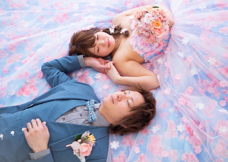 KIYOKO HATA×marryコラボの桜ドレス