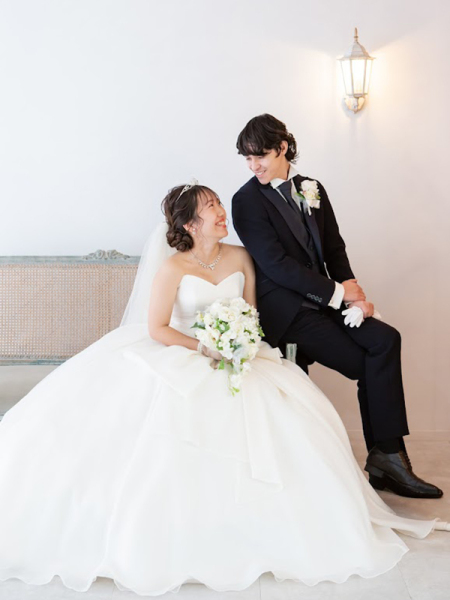 おふたりの自然な笑顔が素敵です！