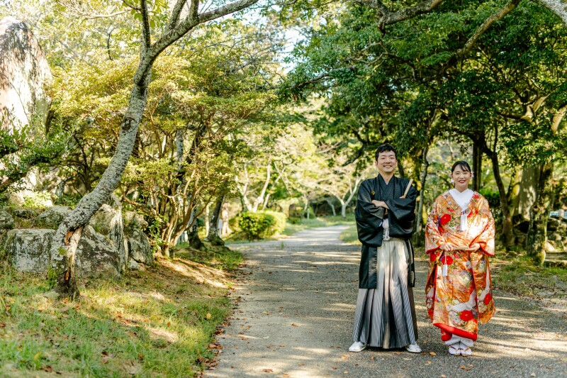 【津偕楽公園・紅葉撮影データプラン】和装の人気スポット！緑豊かな自然に囲まれながら雰囲気のある写真を残せます！