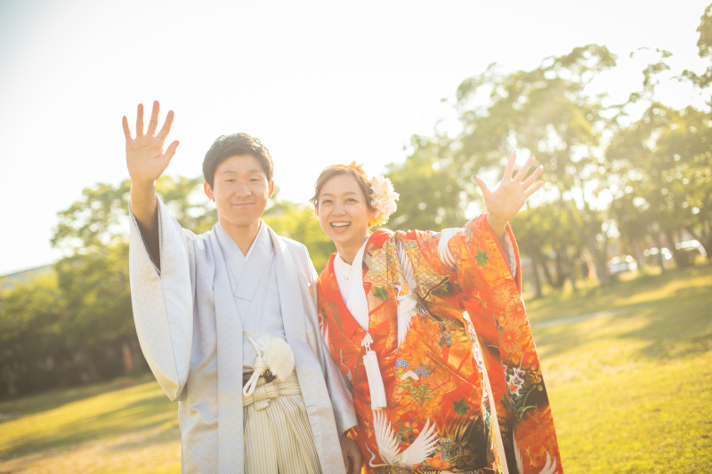 【ロケーション和装シンプルパック】これからの季節にぴったり！緑や紅葉を楽しめる公園での撮影！