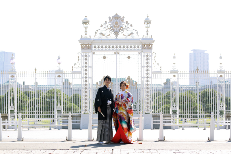 色鮮やかな色打掛