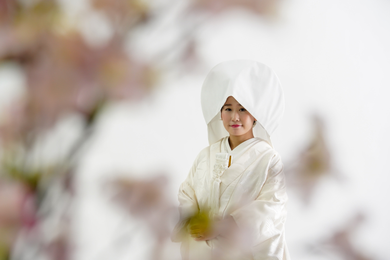 綿帽子と白無垢