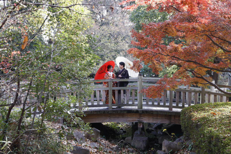 彩りの橋の上で