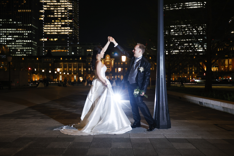 東京駅ナイトロケ