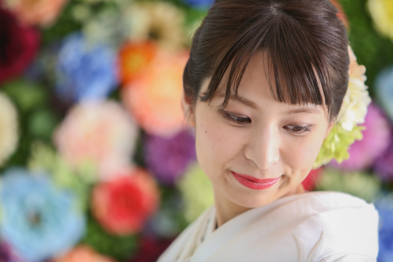 花バック。