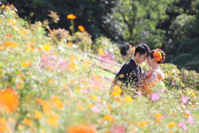 お花畑ロケーション♪