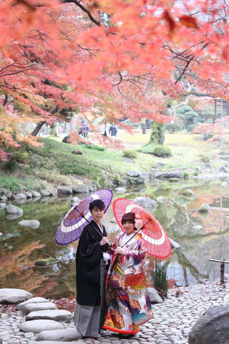 紅葉に包まれて...