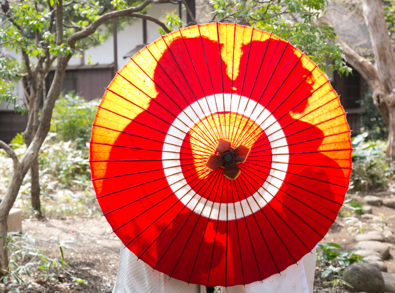 番傘×シルエット集