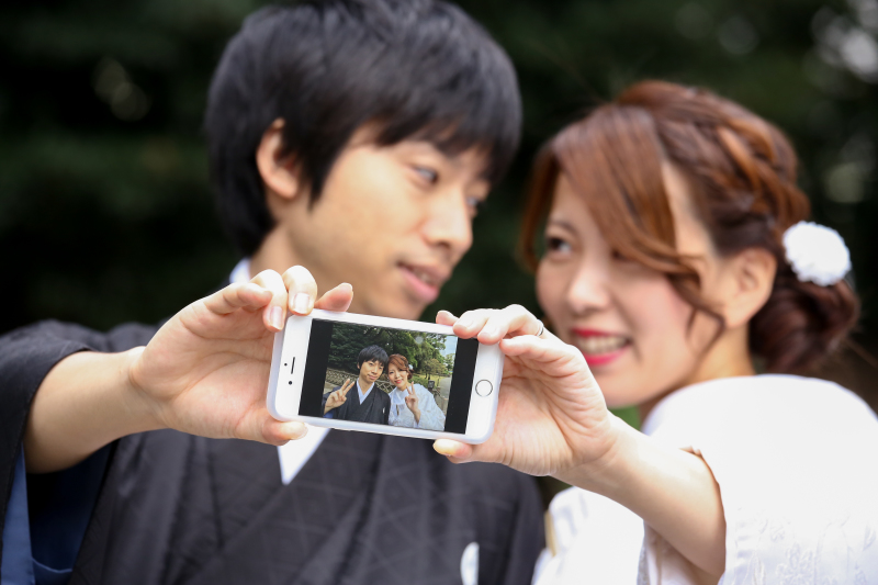 スマホを使って