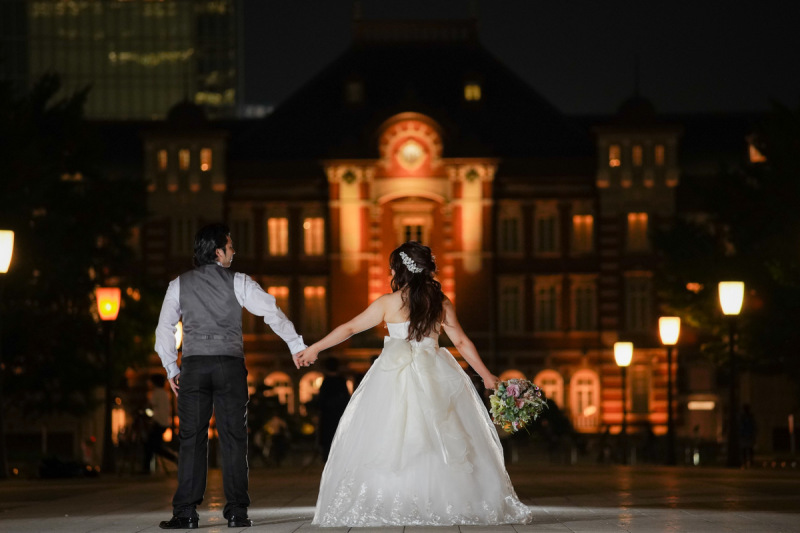 後姿も撮っていただきました