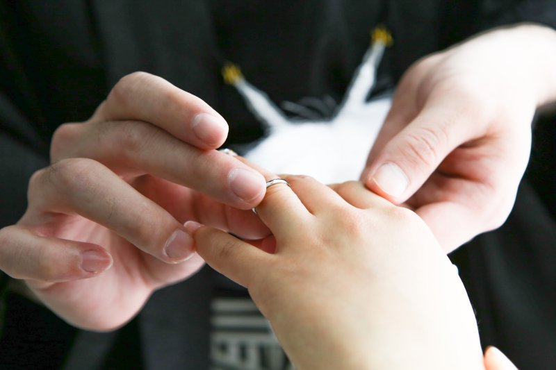 指輪の交換♪