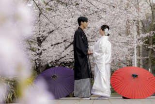 桜和装ロケ
