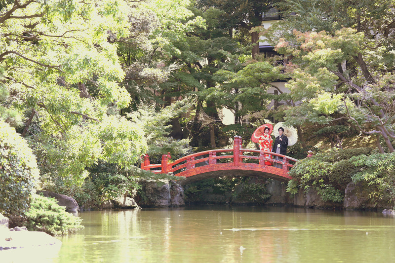 日本庭園ロケーション撮影。