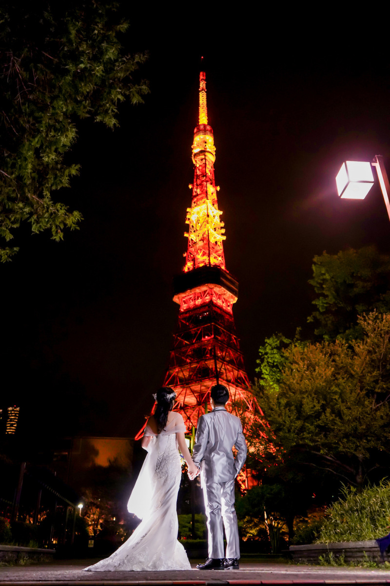 東京タワーでの撮影も素敵ですよ☆