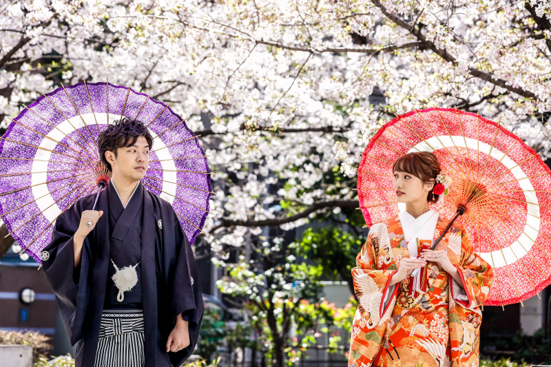 期間限定　和装桜ロケーションプラン　白無垢＆色打掛2着《40着以上から差額ナシで選べる》表示価格からUP料金なしで安心◎