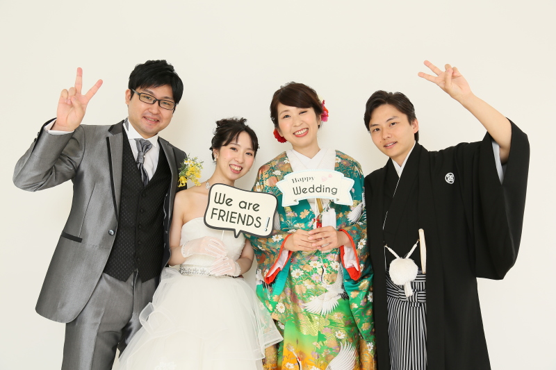 幸せも2倍 友人夫婦とwウェディングフォト 撮影日 18年7月日 ワタベウェディング東京 目黒フォトスタジオ ワタベウェディング東京 目黒フォトスタジオ 東京都でフォトウェディング探すならphotorait