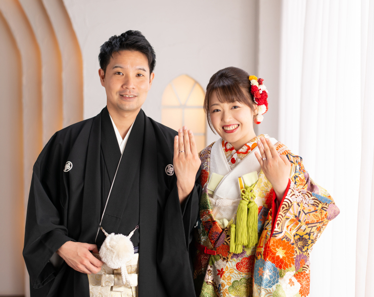 色打掛で洋髪 日本髪 撮影日 21年5月13日 所沢 ベルエクラ 所沢 埼玉県でフォトウェディング探すならphotorait