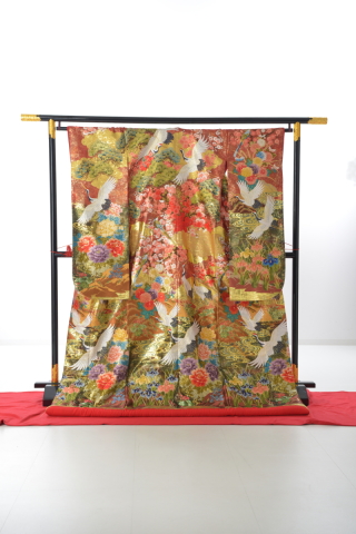 赤22 (幸)佐賀錦山桜紫水明花鳥図