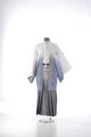 白・グレーぼかし