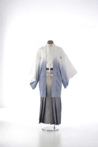 白・グレーぼかし