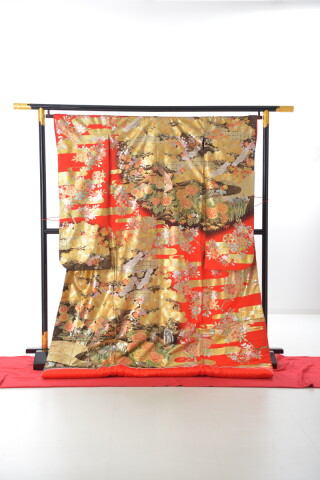 赤2 今井友禅金箔松