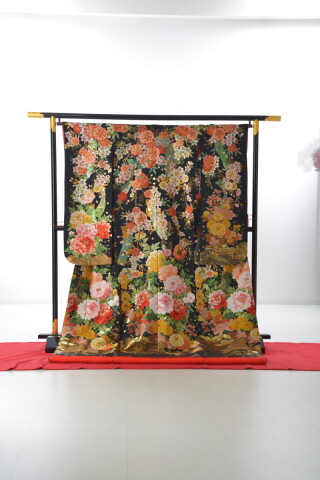 黒5 短冊にぼたん