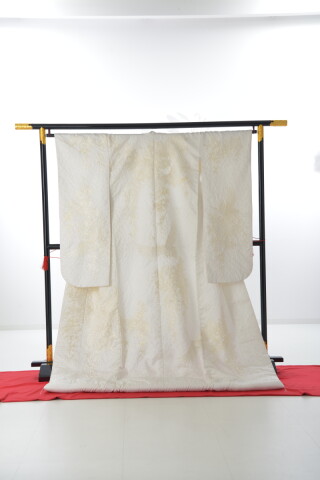 S10 みつわ刺繍プラチナしだれ桜鶴